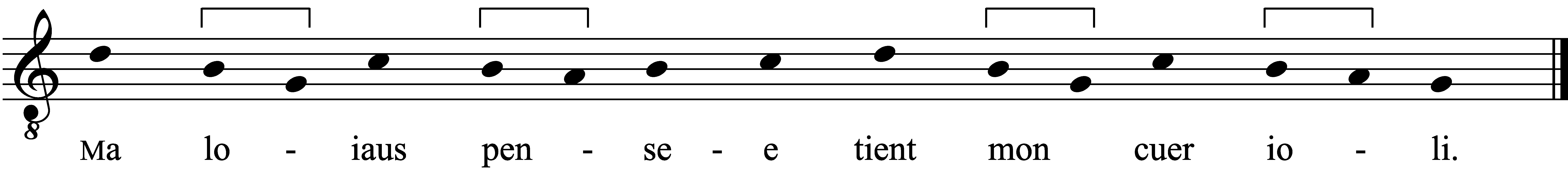 Refrain musical notation